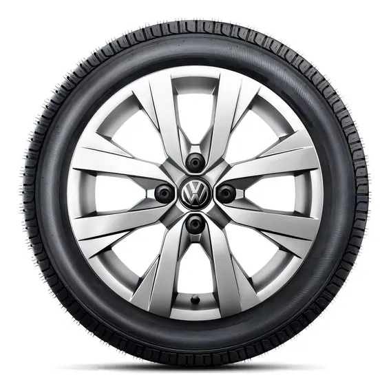 Roda Volkswagen Gol Aro 15 Prata Foto 1