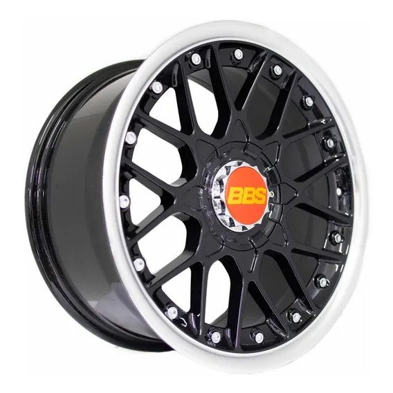 Rodas 17 Bbs Rs2 4x100 E 4x114 Taluda Stretch Stance Cor Preto Com Diamantado Foto 1