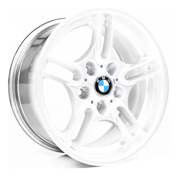Rodas 17 Bmw Style 66 5x120 E36 E46 328i 325i 323i 320i Cor Prata Foto 1