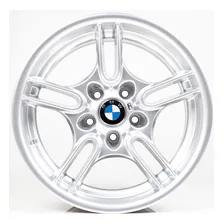 Rodas 17 Bmw Style 66 5x120 E36 E46 328i 325i 323i 320i Cor Prata Foto mini  2