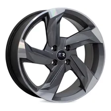 Rodas 17 T Cross Bora Polo Fox Corolla Golf 5x100 Kr K60 Cor Grafite Diamantado Foto mini 1
