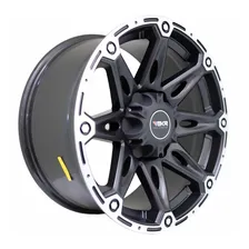 Rodas 18 Ballistic Off Road 6x139 Troller Ranger L200 S10 Cor Preto Acetinado Foto mini 1