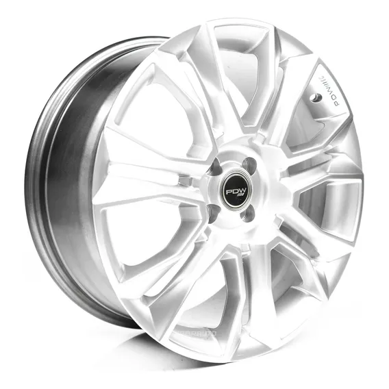 Rodas 18 Esportivas 4x100 Renault Gm Vw Fiat Pdw Cor Prata Foto 1