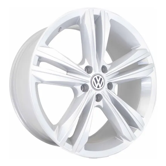 Rodas 18 Tiguan Vw 5x112 Golf Jetta Passat Fusca A3 Q3 Cor Prata Foto 1