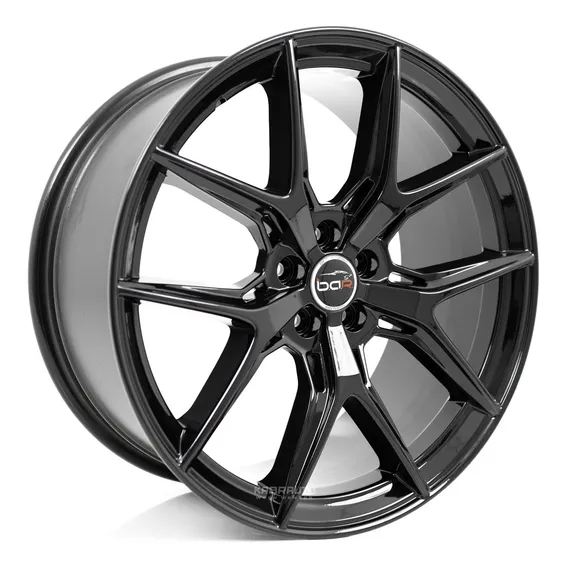 Rodas 19 Bbs Fi-r 5x100 Golf Gti Mk4 Golf Sapão Sportline Cor Preto Foto 1