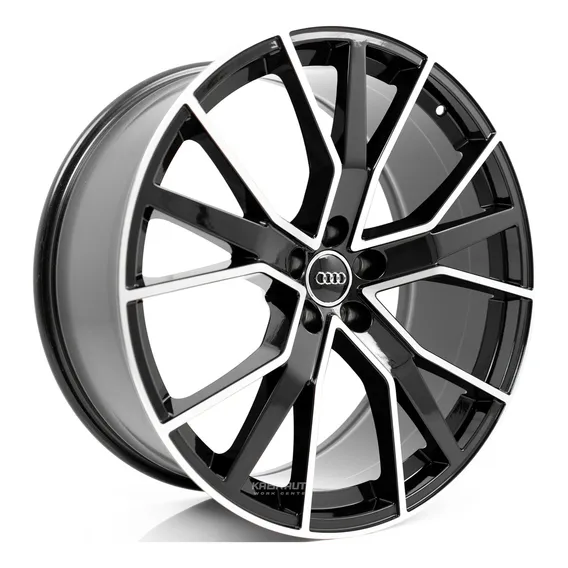 Rodas 22 Audi Rs6 Avant Rsq8 Q8 5x112 Q5 Q7 Etron Rsq5 Sq5 Cor Preto Foto 1