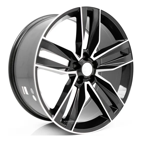 Rodas 22 Camaro Ss 2018 Zl1 5x120 Chevrolet - Duas Talas Cor Preto Com Diamantado Foto 1