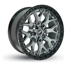 Rodas Amarok Aro 20 5x120 Off Road Texas M31 4 Rodas Jogo Cor Grafite Fosco Borda Preta 5x120 Foto mini  3