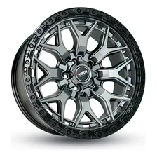 Rodas Amarok Aro 20 5x120 Off Road Texas M31 4 Rodas Jogo Cor Grafite Fosco Borda Preta 5x120 Foto  mini 1