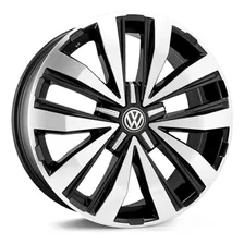 Rodas Amarok Highline 2018/2019 Aro 18 5x120 (jogo) + Bicos Cor Preto Com Diamantado Foto mini 1