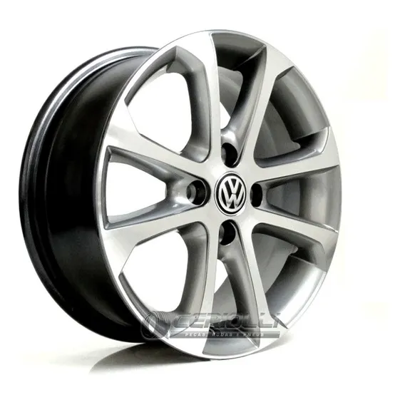 Rodas Aro 13 Gol Power Kr R10 4x100 (unidade) Cor Grafite Diamantado Foto 1
