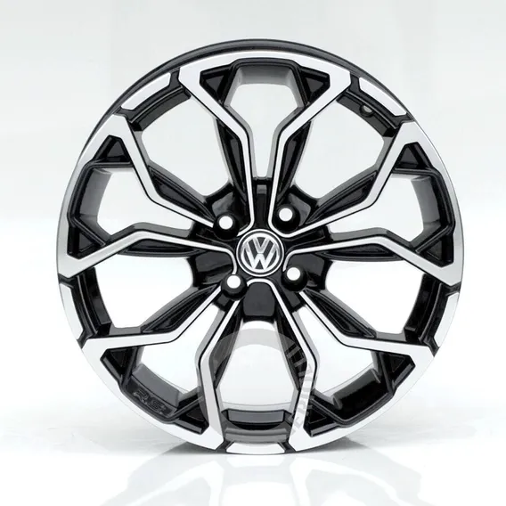 Rodas Aro 14 4x100 Krmai M16 / Valor Unitário Volkswagem Cor Preto Diamantado Foto 1