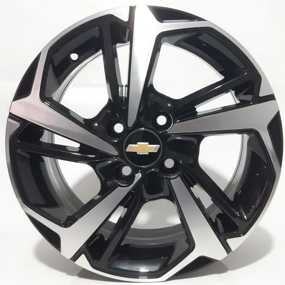 Rodas Aro 14 Montana Onix Celta 4x100 S279 / 4 Rodas Cor Preto Diamantado Foto 1