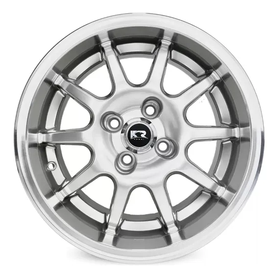 Rodas Aro 15 4x100 Modelo Binno B790 Aranha 2 M26 / 4 Rodas Cor Prata Diamante 4x100 Foto 1