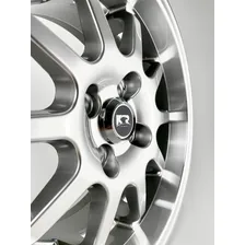 Rodas Aro 15 4x100 Modelo Binno B790 Aranha 2 M26 / 4 Rodas Cor Prata Diamante 4x100 Foto mini 4