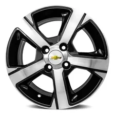 Rodas Aro 15 4x100 Onix Ltz Prisma S259 / Jogo 4 Rodas Cor Preto Diamante Foto mini 1
