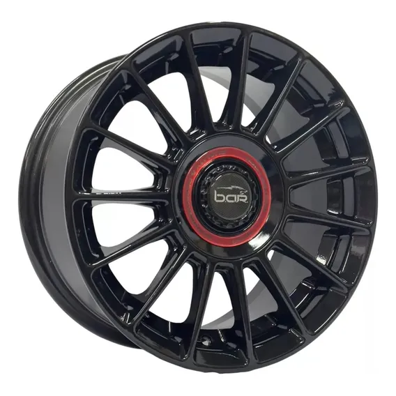 Rodas Aro 15 4x100 Oz Racing New Sunline B.a.r 4 Rodas Cor Preto Brilhante Foto 1
