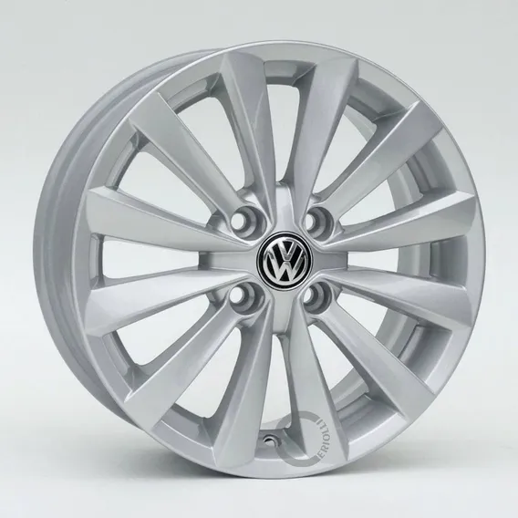 Rodas Aro 15 4x100 Vw R63 Voyage Gol Saveiro Parati / Jogo Cor Prata Foto 1