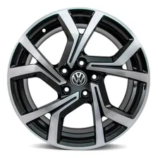 Rodas Aro 15 5x100 Golf Polo Fox Bora Spacefox / Jogo +bicos Cor Preto Diamante Foto mini 1