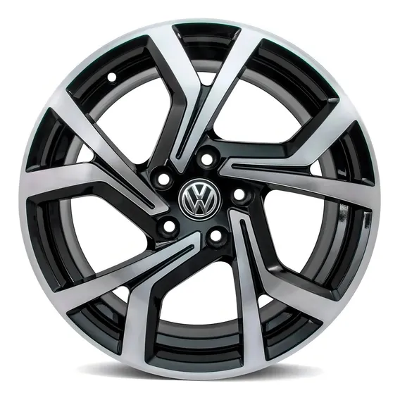 Rodas Aro 15 5x100 Golf Polo Fox Bora Spacefox / Jogo +bicos Cor Preto Diamante Foto 1