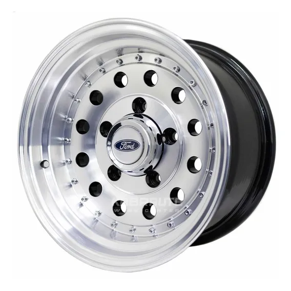 Rodas Aro 15 F1000 F100 Rural Orion 5x139 Landau Jeep Willys Cor Prata Foto 1
