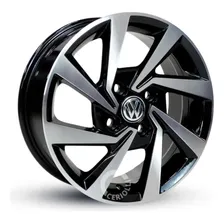 Rodas Aro 15 Volkswagen / Jogo / 4 Rodas / 4 Bicos / 4x100 Cor Preto Diamante Foto mini 1