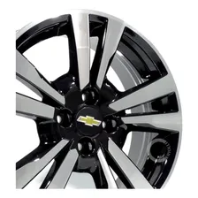 Rodas Aro 16 Chevrolet 4x100 Onix Montana S33 + Bicos Cor Preta Diamante Foto mini 4