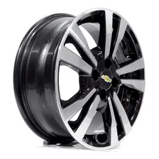 Rodas Aro 16 Chevrolet 4x100 Onix Montana S33 + Bicos Cor Preta Diamante Foto mini  3