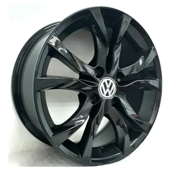Rodas Aro14 Scorro Volkswagen S215 4x100 (jogo) + Bicos Cor Preto 4x100 Foto 1