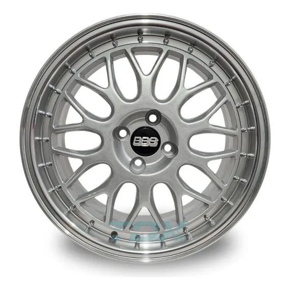 Rodas Bbs Lm Gm Onix Celta Agile Aro 17 4x100 (jogo) +bicos Cor Prata Foto 1