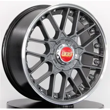 Rodas Bbs Rs 2 Aro 17x7 4x100 (jogo) + Bicos Cor Grafite Com Diamantado Foto mini 1
