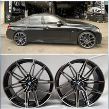 Rodas Bmw M2 Competition Aro 20 Tala 8 5x112 (jogo) + Bicos Cor Preto Diamantado Foto mini 2