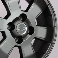 Rodas Chevrolet Montana Sport Aro 15 4x100 (jogo) + Bicos Cor Grafite Fosco Foto mini 4
