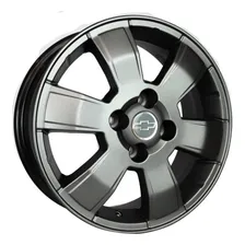 Rodas Chevrolet Montana Sport Aro 15 4x100 (jogo) + Bicos Cor Grafite Fosco Foto mini 1