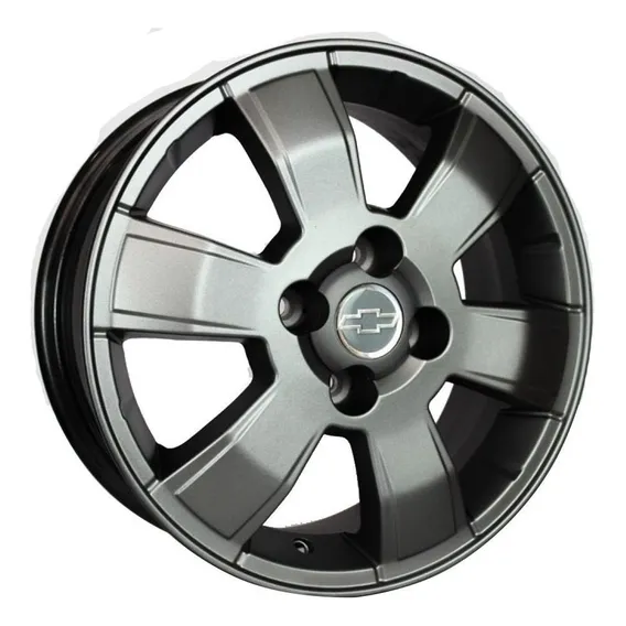 Rodas Chevrolet Montana Sport Aro 15 4x100 (jogo) + Bicos Cor Grafite Fosco Foto 1