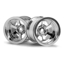 Rodas Cromadas Para Automodelo Firestorm (55x50mm) Hpi3087 Foto mini 1