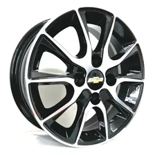 Rodas Esportivas Aro 14 Onix Celta Prisma Agile (jg) +bicos Cor Preto Com Diamantado Foto  mini 1