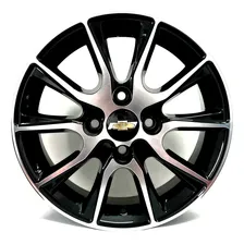 Rodas Esportivas Aro 14 Onix Celta Prisma Agile (jg) +bicos Cor Preto Com Diamantado Foto mini  2