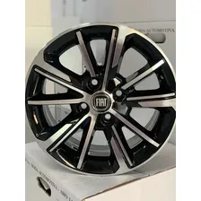 Rodas Fiat Cronos Aro14(jogo) + Bicos * A Pagar Cor Preto Com Diamantado Foto mini  2