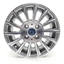 Rodas Ford Fiesta Aro 15 (4x108) (jogo) +bicos Cor Prata Foto mini 1