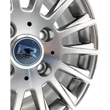 Rodas Ford Fiesta Aro 15 (4x108) (jogo) +bicos Cor Prata Foto mini 2