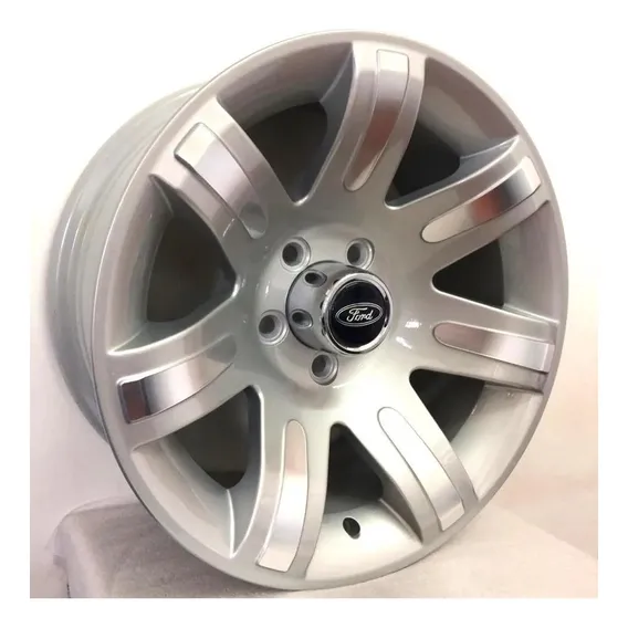 Rodas Ford Ranger Aro 16 5x114 (jogo)+bicos Cor Prata Diamantado Foto 1