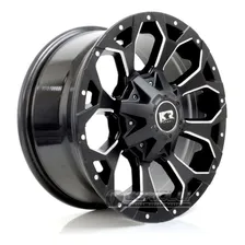 Rodas Frontier Aro 17 6x114 Offroad M12 Kr Kramai Cor Preto Fosco Diamantado Foto mini 1