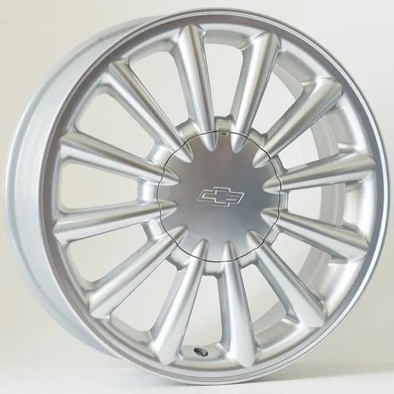 Rodas Gm Omega Powertech Aro 17 5x110 (jogo) +bicos Cor Prata Foto 1