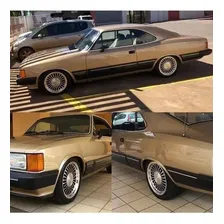 Rodas Gm Opala Comodoro Ralinho Aro 17x7 5x114 (jogo) +bicos Cor Preto Com Diamantado Foto mini 4