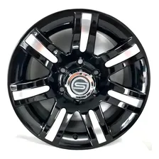Rodas Gm Silverado D20 Aro 16 6x139 (jogo)+bicos Cor Preta Diamantada Foto mini 3