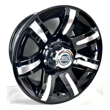 Rodas Gm Silverado D20 Aro 16 6x139 (jogo)+bicos Cor Preta Diamantada Foto mini 2