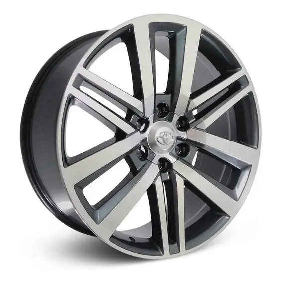 Rodas Hilux Srx Aro 16 2018/2019jogo +bicos Cor Grafite Com Diamantado Foto 1