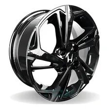 Rodas Honda Fit E City Aro 15 4x100 (jogo) + Bicos S279 Cor Black Piano Foto mini 3
