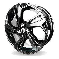 Rodas Honda Fit E City Aro 15 4x100 (jogo) + Bicos S279 Cor Black Piano Foto mini 2